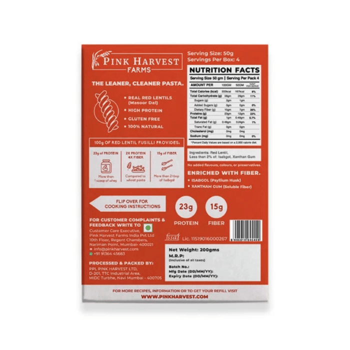Red Lentil Fusili thumbnail 2