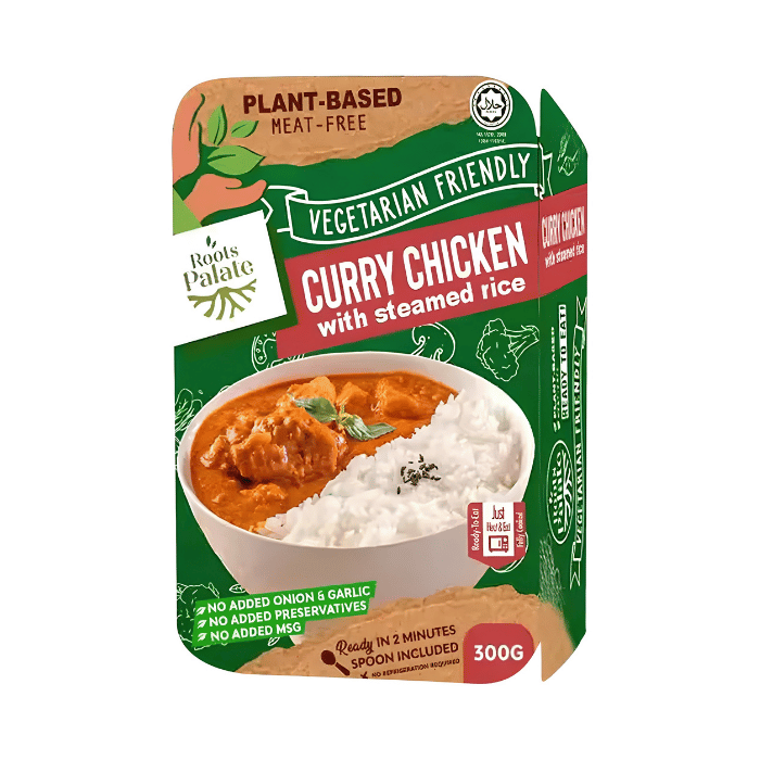 Vegan Curry Chicken with Basmathi Rice