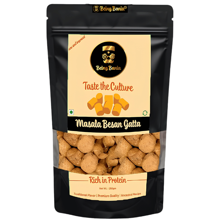 Being Bania Chickpea Flour Dumpling (Masala Besan Gatta)
