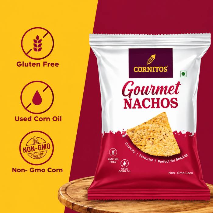 Cornitos Gourmet Quinoa Nacho Crisps 62g (Himalayan Pink Salt) – Gluten Free Healthy Corn Chips thumbnail 4