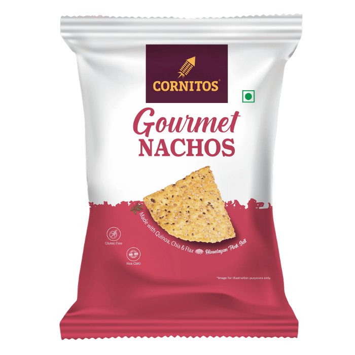 Cornitos Gourmet Quinoa Nacho Crisps 62g (Himalayan Pink Salt) – Gluten Free Healthy Corn Chips