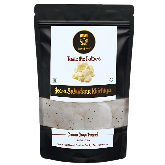 Being Bania Jeera Sabudana Khichiya 213g – Traditional Gluten-Free Cumin Sago Pappad