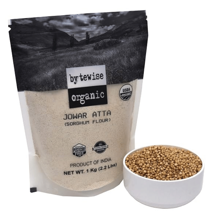 Bytewise Organic Jowar Atta (Sorghum Flour) 1kg – Pesticide Free USDA Certified Gluten Free Millet Flour thumbnail 3
