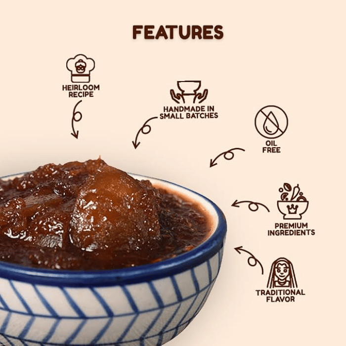 Being Bania Lemon Pickle (Oil Free) 255g – Traditional Homemade Indian Tangy & Spiced Pickle thumbnail 3