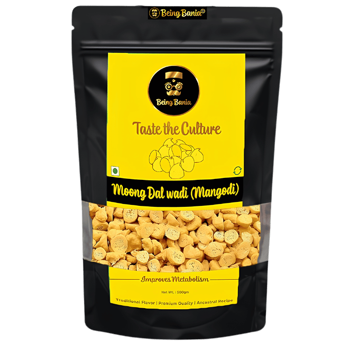 Being Bania Mung Bean Dumplings (Mung Dhal Wadi) 255g – High Protein Gluten Free Dumplings