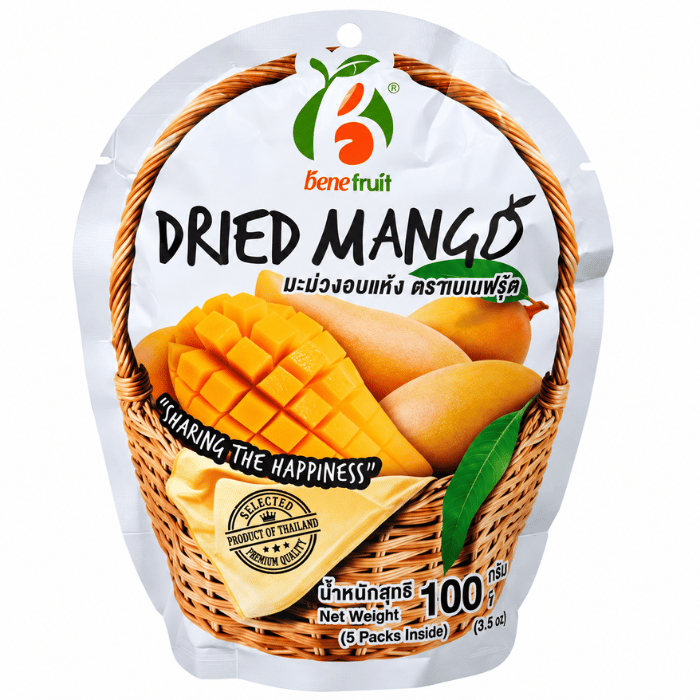 BENEFRUIT Premium Soft Dried Mango 100g [20g x 5s] – Low Sugar Gluten Free Healthy Thai Snack thumbnail 2